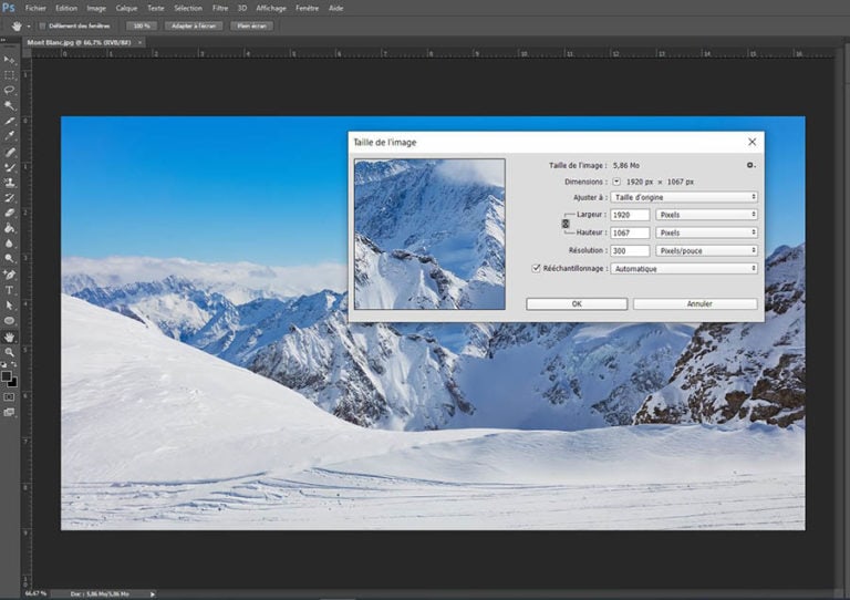 Agrandir Une Image Sur Photoshop Sans La Pixeliser Apprendre Photoshop | Redimensionner une image
