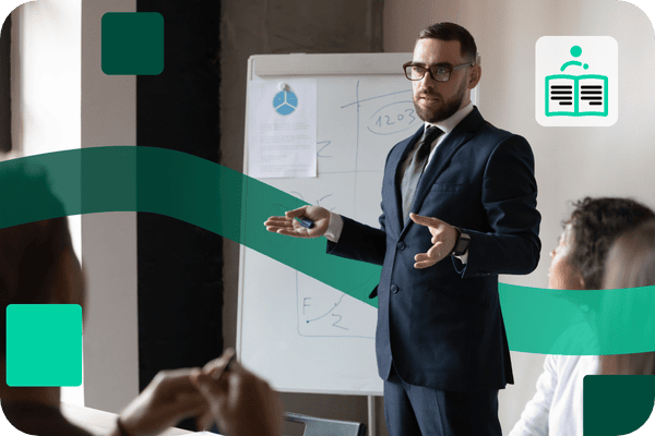 Formateur en train de présenter