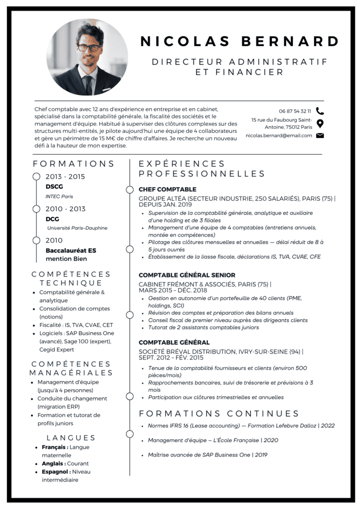 CV comptable confirmé